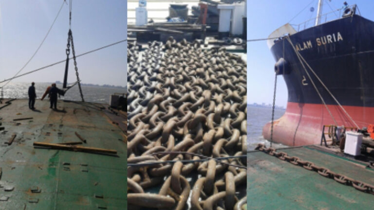 Anchor and Chain — Supplied, Certified, Cleared and Installed on War Footing