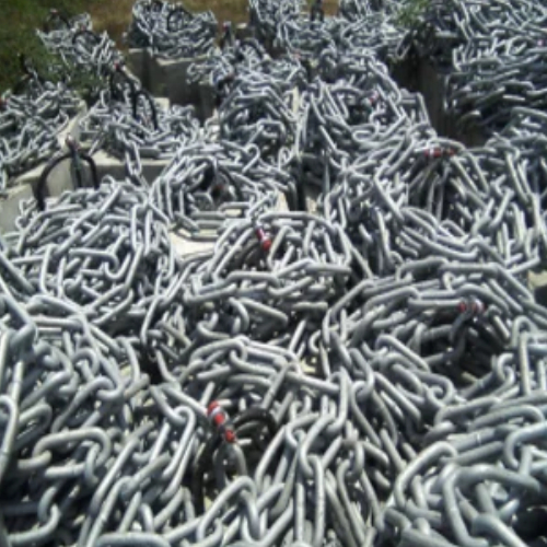 Chain-topped sinkers massed and ready for dispatch